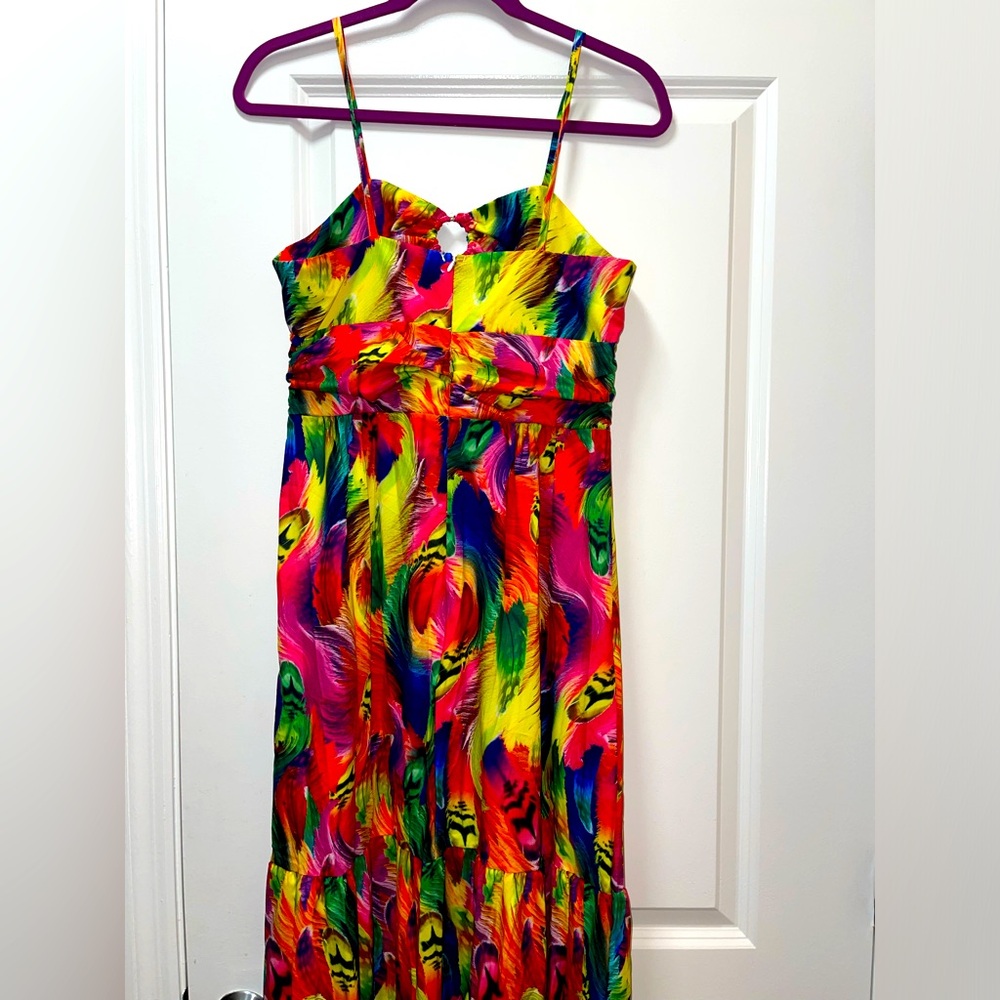 NIB Women’s Metamorphosis Girl Long Vibrant Sexy Summer Maxi Dress. Size Large - Picture 11 of 12